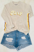 Load image into Gallery viewer, Retro Tarp Unisex Crewneck Sweatshirt Heather Dust