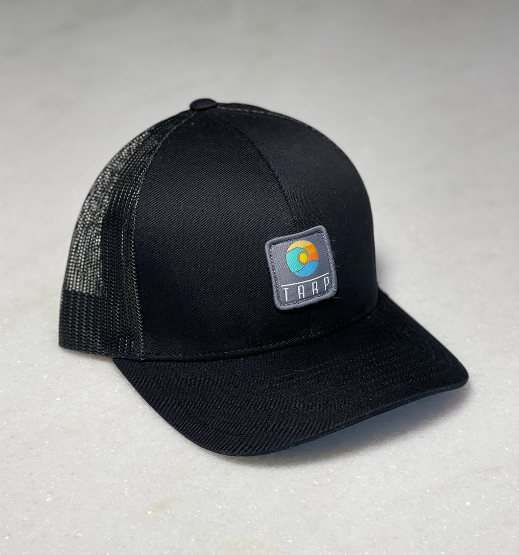 Swell Trucker Snapback Hat-Black