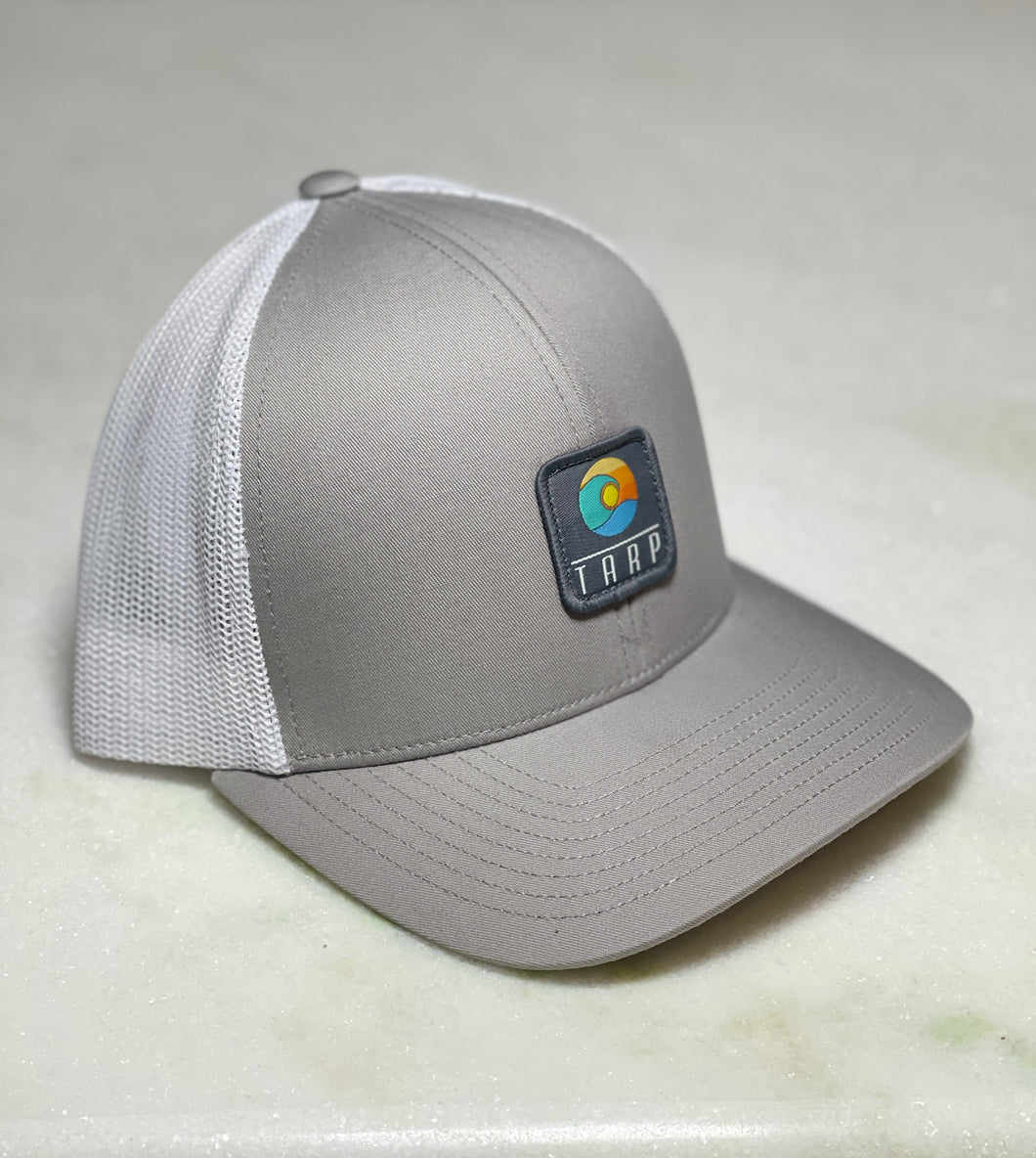 Swell Trucker Snapback Hat-Silver/Wht