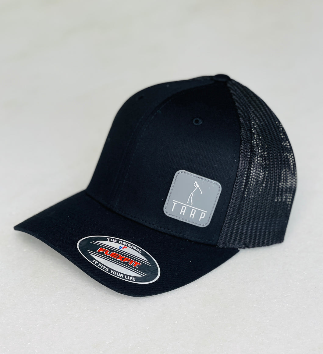Tarp Golf Stickman Mesh Back Flexfit hat-Black
