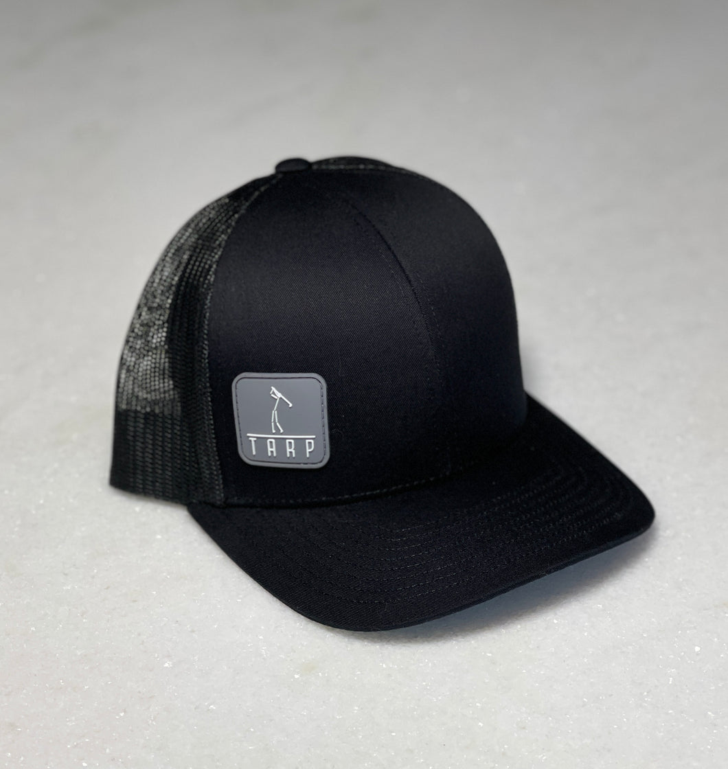 Tarp Golf Stickman Snapback Hat-Black