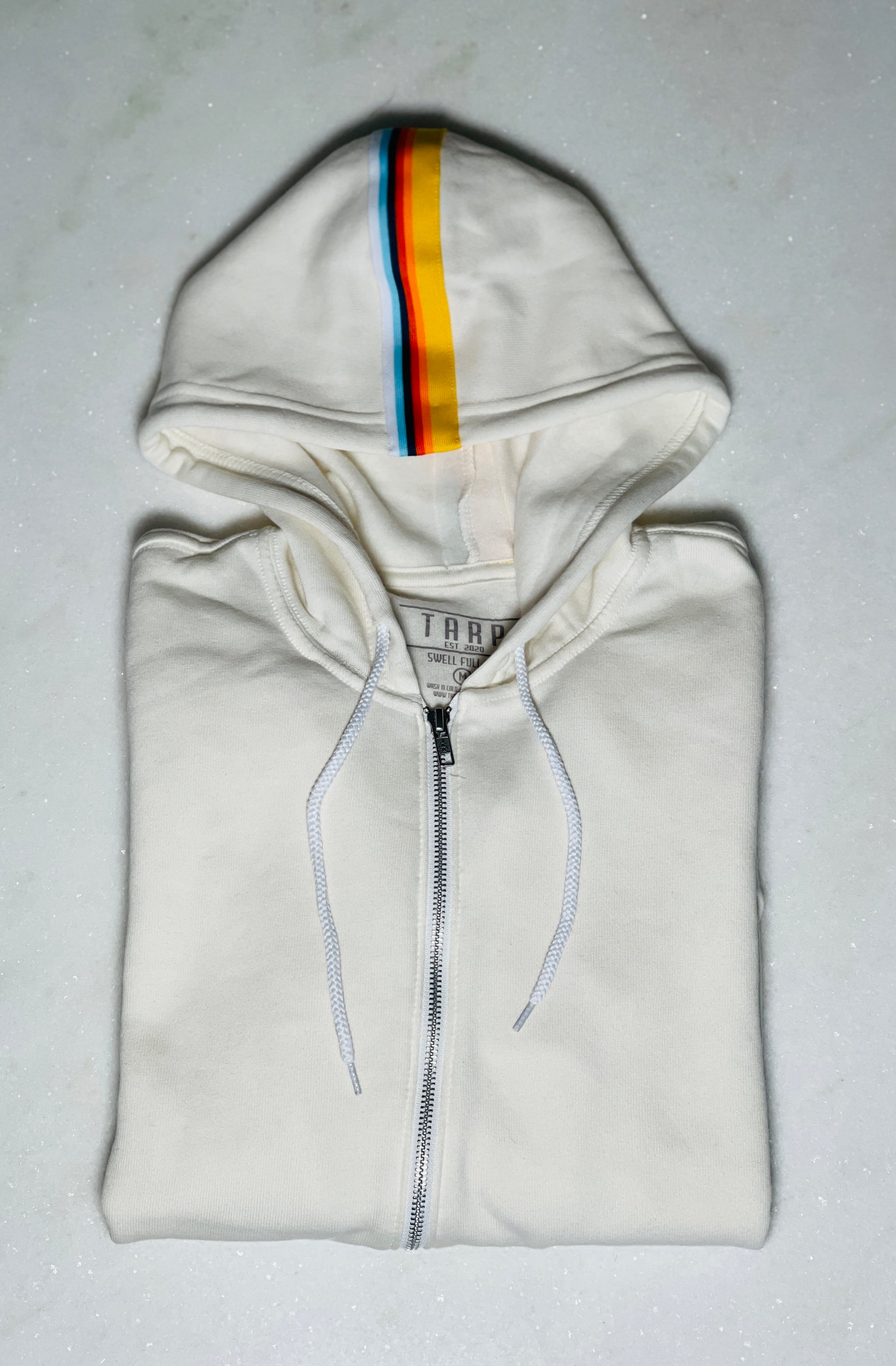 Swell Full Zip Unisex Hoodie-Vintage White - Main Image