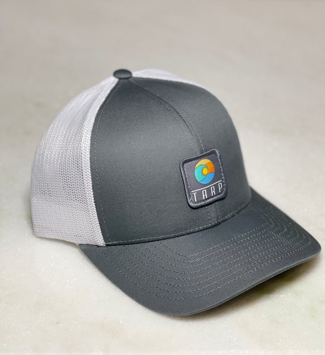 Swell Trucker Snapback Hat-Graphite/Wht