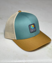 Load image into Gallery viewer, Swell Trucker Snapback Hat-Wave/Mustard/Tan
