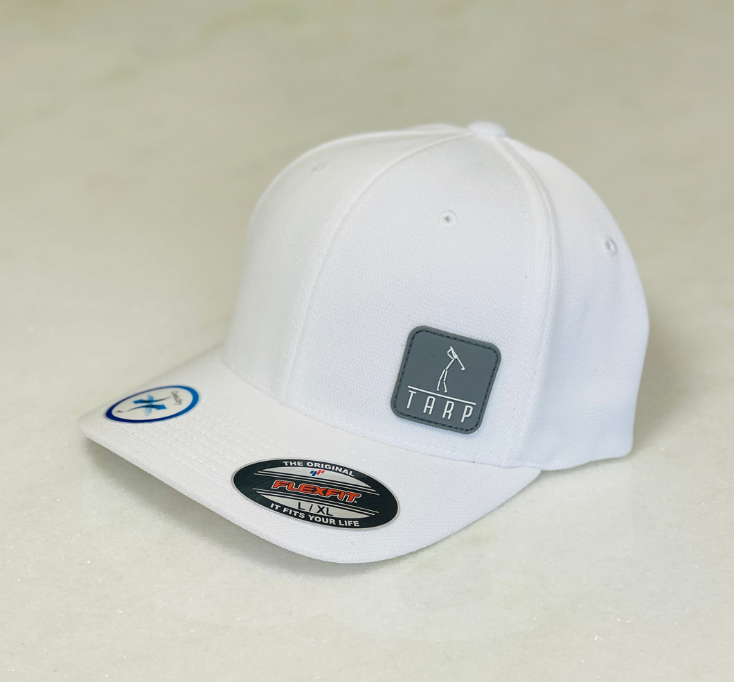 Tarp Golf Stickman Flexfit Cool & Dry Hat-white
