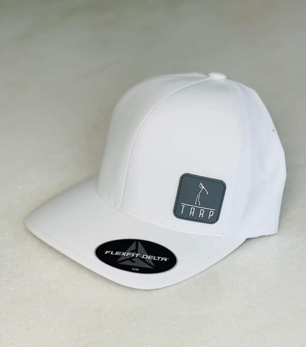 Tarp Golf Stickman Flexfit Delta Hat-White