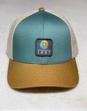 Load image into Gallery viewer, Swell Trucker Snapback Hat-Wave/Mustard/Tan
