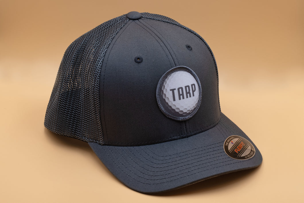 Tarp Golf Flexfit Meshback Hat - Charcoal